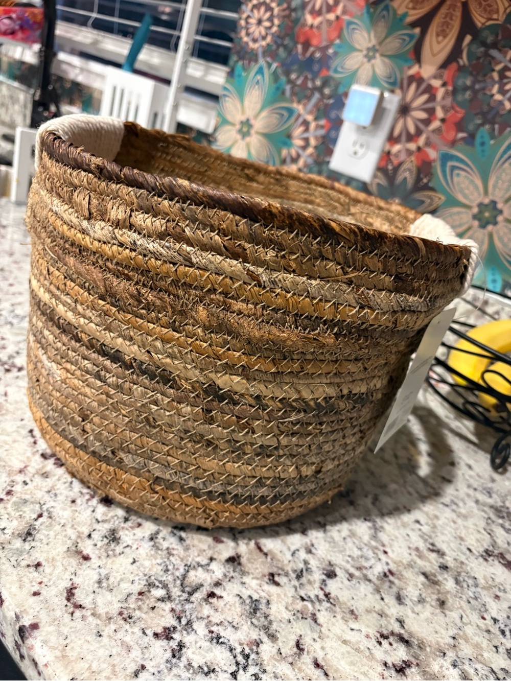 Opalhouse Braided Seagrass Storage Basket in Brown and Tan